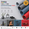 Fotolux 1.2m x 1.5m Commercial Essential 4-Pack Large PVC Background Sheet for Products/Portrait Photography ( Mist Grey + Thunder Grey +Dark Blue +Scarlet Red ) - Bulk Buy
