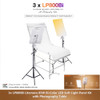 Godox 3x LP800Bi Litemons 85W Bi-Color LED Soft Light Panel Kit with Photography Table 