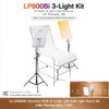 Godox 3x LP800Bi Litemons 85W Bi-Color Soft Light Three LED Panel Kit with Photography Table 