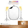  Godox 2x LP800Bi Litemons 85W Bi-Color LED Soft Light Panel Kit with Background Setup