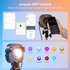 Aputure 2x  amaran Halo 100x  100W Bi-Color AC Power COB Two LED Light  Kit 