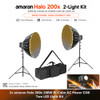 Aputure 2x amaran Halo 200x  200W Bi-Color AC Power COB Two LED Light Kit 