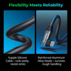 SmallRig 5075 PD 240W USB-C Straight to USB-C Angled Fast Charging Data Cable (35cm)