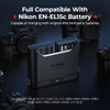 SmallRig 5491 22.5W USB-C Fast Dual-Slot Battery Charger for Nikon EN-EL15C