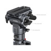 SmallRig 5565 1.75m Carbon Fiber Video Monopod with Fluid Head & Leg (Max Load 15kg)