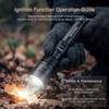 Fotolux 1376 Skyfire 29W 10000mAh IPX4 USB-C Rechargeable Ultra-Bright LED Zoom Flashlight Touch (Titanium Grey)