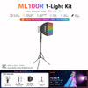  Godox ML100R Starter Kit - 110W RGB Portable LED Light with BG02 Battery Grip & Softbox