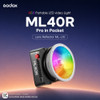  Godox ML40R 40W RGB Portable LED Light 1800K-10000K (Built-In Battery)