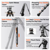 Coman T1SV5 1.75m Snap-Open Carbon Fiber Tripod with Fluid Bowl Head (Max Load 10kg)