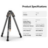 Coman T1 1.6m Snap-Open Carbon Fiber Tripod (Max Load 20kg)