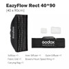 Godox EazyFlow Rect 40*90 (40x90cm) Quick Release Rectangular Foldable Softbox with Grid (Bowens Mount) 