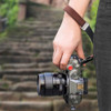 Fotolux WSL-BN Leather Camera Wrist Strap with Slide Buckle - Brown
