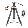E-Image EK522 Aluminium Video Tripod Kit with Fluid Head and Bag