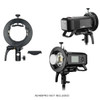 Fotolux S2 Speedlite Bracket for V1 V860 AD200 AD300 Flash, ML LED  - Bowens Mount 