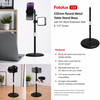 Fotolux Y23 23.5cm Round Metal Table Stand Base with 24-35cm Extension Rod & 1/4" Screw
