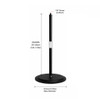Fotolux Y23 23.5cm Round Metal Table Stand Base with 24-35cm Extension Rod & 1/4" Screw