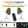 Godox 2 x LE600Bi 610W Bi-Color COB LED Light Kit - Black Version