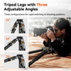 Coman T1+Q6 Snap-Open Quick Release Carbon Fiber Video Tripod Kit