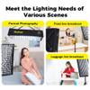 Nicefoto VB-2000A 200W Bi-Color Foldable LED Light Mat Panel with Softbox & Grid  60 x 70cm 