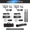 Godox 2 x LE200D 220W Daylight COB LED Light Kit - White Version