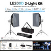 Godox 2 x LE200D 220W Daylight COB LED Light Kit - White Version