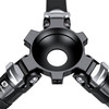 Leofoto LVM-324C+BV-10L Carbon Fiber 4-section Flip Lock Video Tripod with Fluid Head &  Leveling Base - 75mm Bowl