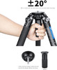 Leofoto LVM-324C+BV-10L Carbon Fiber 4-section Flip Lock Video Tripod with Fluid Head &  Leveling Base - 75mm Bowl