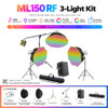 Godox 3 x ML150RF 165W PaletteLab RGB Full-Color COB LED Light Kit - White