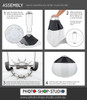 Godox 3 x Litemons LE200R 230W RGB COB LED Light with Studio Softboxes Kit- Black 