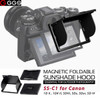 GGSFOTO SS-C1 LCD Magnetic Sunshade Hood for Canon 1DX, 1DX II, 5DIII, 5DS, 5DSR, 5DIV 