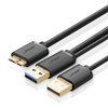 UGREEN 10382 USB 3.0 to Micro B Cable with USB Charge Lead ( 1m )