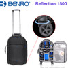 Benro Reflection 1500 Camera Trolley Case (Black , 380 x 270 x 560 mm , Up to 13" Laptop, 360° Rotation Wheels)