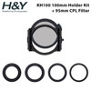 H&Y Filter KH100 100mm K-Series Magnetic Square Filter Holder Kit + 95mm HD MRC CPL Filter (German Imported Schott Glass)