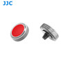 JJC SRB-GR RED Deluxe Soft Release Button (Silver & Red)