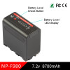 Fotolux NP-F980 7.4V 8700mAh Extra Large Rechargeable Li-Ion Battery with USB Cable