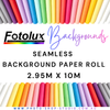 Fotolux Seamless Background Paper Roll Extra Wide 2.95m x 10m