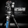 Leofoto LQ-284C+LH-36 Mr.Q  series Med-size Carbon Fibre Tripod with Centre column (Max Load 10kg , Twist Lock)