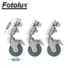 Fotolux 3-in-1 75mm C-stand Roller Wheels Caster Set ( Fits max. Dia. 25mm legs)