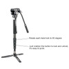 Cavix MPD-325C+VH-01 Carbon Fiber Video 5-section Monopod with Video Head (Max Load 10kg ,Twist Lock)