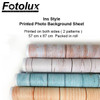 Fotolux 57cm x 87cm Ins Style Printed Photo Background Sheet for product photography (Double sided, 2 Patterns)
