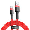 Baseus Type-C Cafule cable 2A, 3m Red