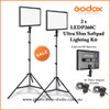 Godox 2x 30W LEDP260C Slim Soft Pad Video LED Lighting Kit