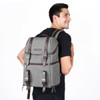 K&F Concept KF13.080 DSLR Camera Travel Backpack - Grey & Brown ( 48 x 29 x 17cm)