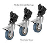 Nicefoto B-22  Light Stand Castor Wheels Kit (Fits  Ø20- Ø22mm legs)