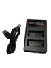 Fotolux D1-LP-E6 Dual Battery Charger for LP-E6 (USB)