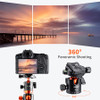 K&F Concept KF09.096V1 SA254T3 1.9m Alum Travel Tripod with Transverse Center Column