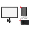 Jinbei EF-12BI 12W Bi-color LED Panel Light (2700K-6000K) with NP-F550 Battery & Charger