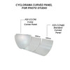 Fotolux FOT-CCC90 Cyclorama corner curved panel for photo studio Fotolux FOT-CCC90 Cyclorama corner curved panel for photo studio