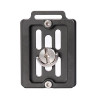 Leofoto NP-50S 50mm Arca-Swiss Quick Release Plate with Strap Slot