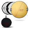K&F Concept GW52.0004 5 in 1 Circular Collapsible Reflector 110cm with Handle Grips